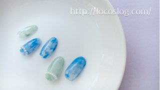 大人シースルー☆COOLなタイダイネイル!やり方紹介!
