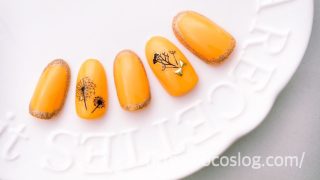 塗って貼るだけ【春OPI】黄色がキュートな「綿毛たんぽぽ」セルフネイル