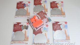 批評アリ【6種+1オトナ買い】100均キャンドゥ ネイルスタンプ3